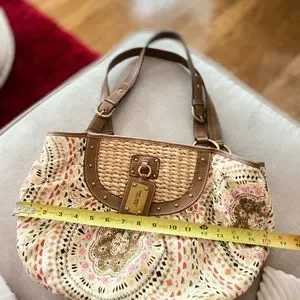 Nine West Bags Nine West Boho Style Bag W Straw Detail Free